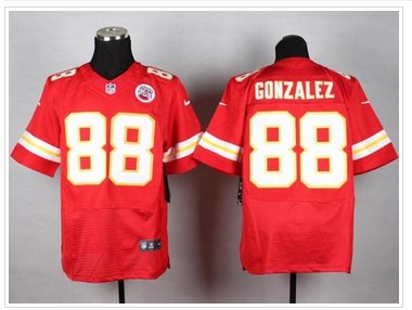 New Kansas City Chiefs #88 Tony Gonzalez Red Team Color NFL Elite Jersey