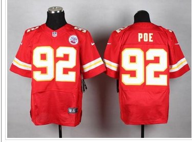 New Kansas City Chiefs #92 Dontari Poe Red Team Color NFL Elite Jersey New Kansas City Chiefs #92 Dontari Poe Red Team Color NFL Elite Jersey