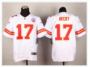 New Kansas City Chiefs #17 Donnie Avery White NFL Elite Jersey