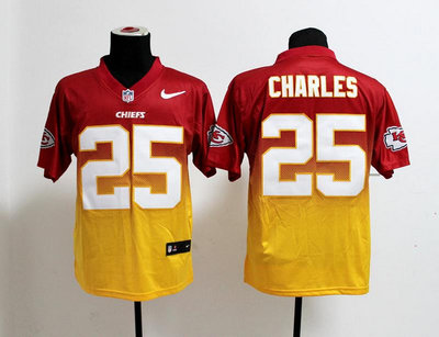 NEW Kansas City Chiefs 25 Jamaal Charles Red Yellow Drift Fashion II Elite NFL Jerseys NEW Kansas City Chiefs 25 Jamaal Charles Red Yellow Drift Fashion II Elite NFL Jerseys