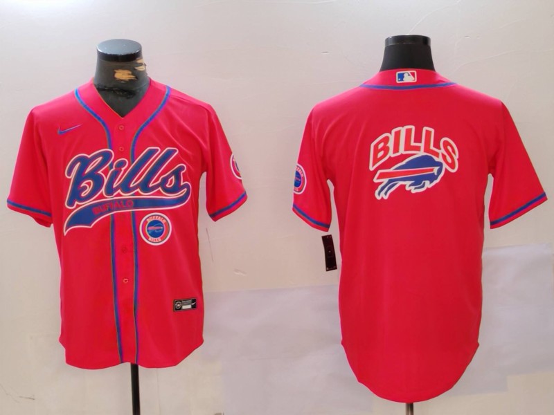 Men's Buffalo Bills big logo Team Big logo Cool Base Stitched Baseball Jersey 2 Men's Buffalo Bills big logo Team Big logo Cool Base Stitched Baseball Jersey 2