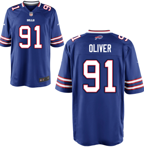 Nike Men's Buffalo Bills #91 Oliver Vapor Limited Blue Jersey