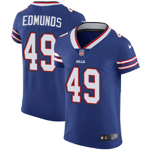 Nike Bills #49 Tremaine Edmunds Royal Blue Team Color Men's Stitched NFL Vapor Untouchable Elite Jersey Nike Bills #49 Tremaine Edmunds Royal Blue Team Color Men's Stitched NFL Vapor Untouchable Elite Jersey