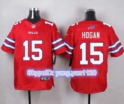 Nike Bills #15 Chris Hogan Red Men's Stitched NFL Elite Rush Jersey