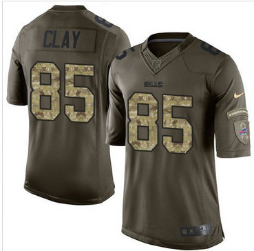 Nike Buffalo Bills #85 Charles Clay Green Men's Stitched NFL Limited Salute To Service Jersey