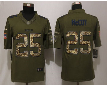 Nike Buffalo Bills #25 LeSean McCoy Green Salute To Service Limited Jersey