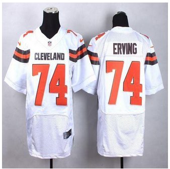 New Cleveland Browns #74 Cameron Erving White Men's Stitched NFL New Elite Jersey