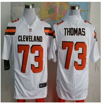 New Cleveland Browns #73 Joe Thomas White Men's Stitched NFL Game Jersey