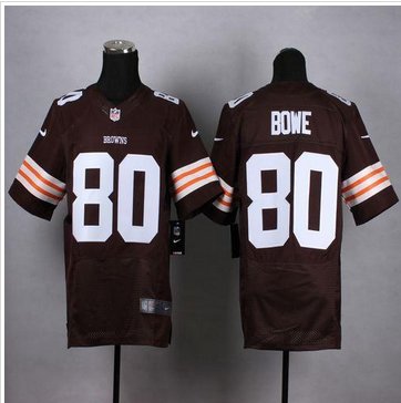 NEW Cleveland Browns #80 Dwayne Bowe Brown Team Color Men's Stitched NFL Elite Jersey