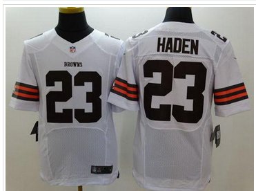 New Cleveland Browns #23 Joe Haden White NFL Elite Jersey