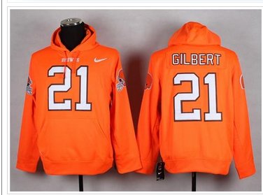 NEW Browns #21 Justin Gilbert Orange Pullover NFL Hoodie