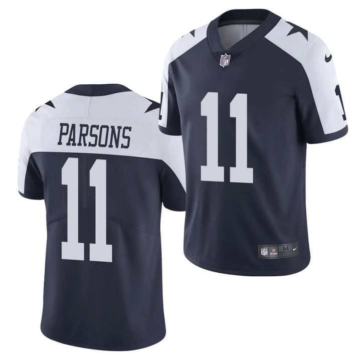Men's Dallas Cowboys #11 Micah Parsons Jersey White 2021 Draft Limited Jersey