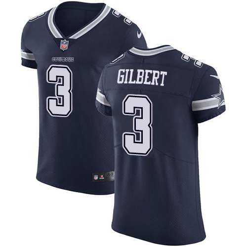 Nike Cowboys #3 Garrett Gilbert Navy Blue Team Color Men's Stitched NFL Vapor Untouchable Elite Jersey Nike Cowboys #3 Garrett Gilbert Navy Blue Team Color Men's Stitched NFL Vapor Untouchable Elite Jersey