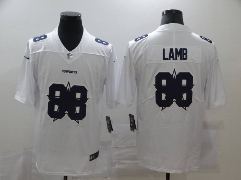 Nike Cowboys 88 Ceedee Lamb White Shadow Logo Limited Jersey Nike Cowboys 88 Ceedee Lamb White Shadow Logo Limited Jersey