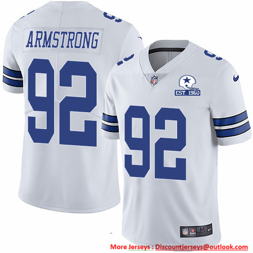 Nike Cowboys #92 Dorance Armstrong White Men's Stitched With Established In 1960 Patch NFL Vapor Untouchable Limited Jersey