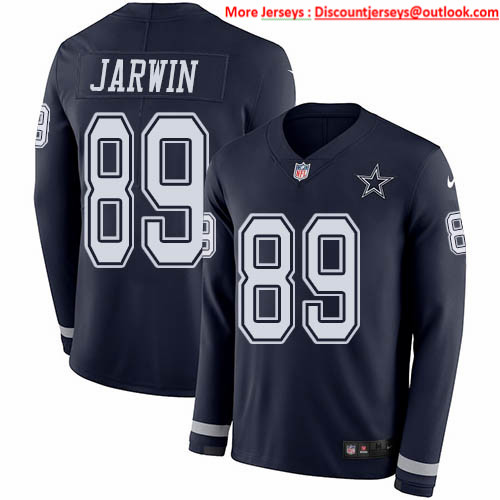 Nike Cowboys #89 Blake Jarwin Navy Blue Team Color Men's Stitched NFL Limited Therma Long Sleeve Jersey Nike Cowboys #89 Blake Jarwin Navy Blue Team Color Men's Stitched NFL Limited Therma Long Sleeve Jersey