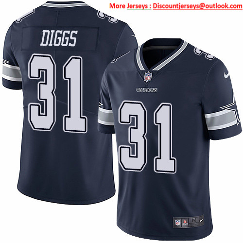Nike Cowboys #31 Trevon Diggs Navy Blue Team Color Men's Stitched NFL Vapor Untouchable Limited Jersey