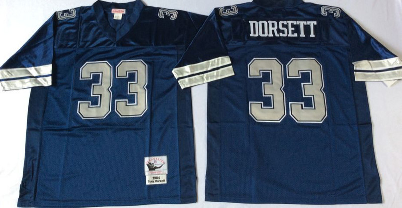Mitchell&Ness cowboys #33 Tony Dorsett Throwback Stitched NFL Jerseys