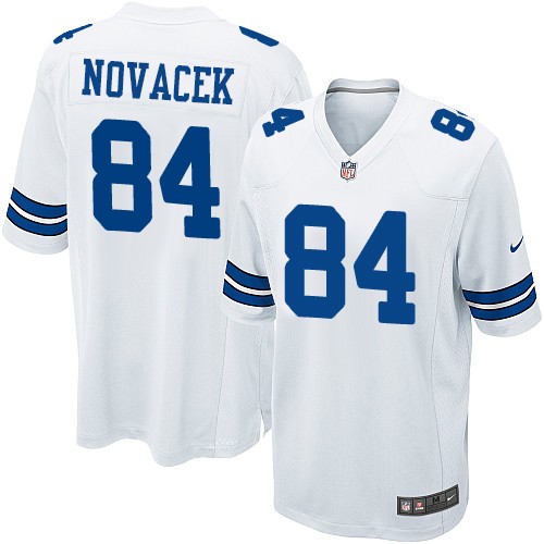 Nike Cowboys #84 Jay Novacek White Men's NFL Game Jersey