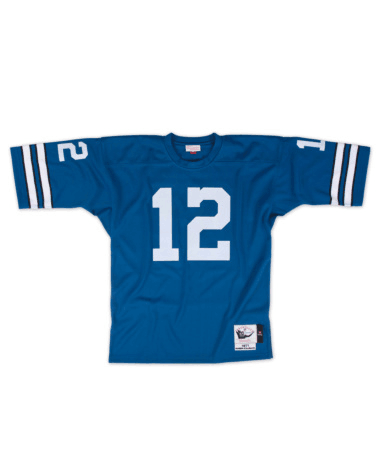 Mitchell and Ness Cowboys #12 Staubach Blue Throwback Stitched NFL Jersey