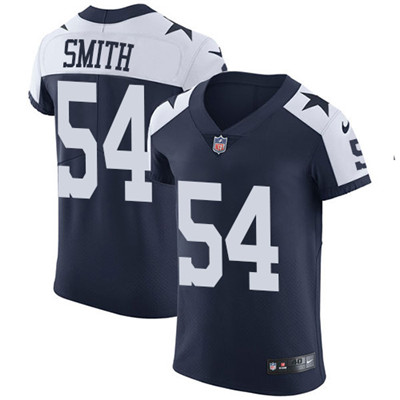 Nike Cowboys #54 Jaylon Smith Navy Blue Thanksgiving Men's Stitched NFL Vapor Untouchable Throwback Elite Jersey Nike Cowboys #54 Jaylon Smith Navy Blue Thanksgiving Men's Stitched NFL Vapor Untouchable Throwback Elite Jersey