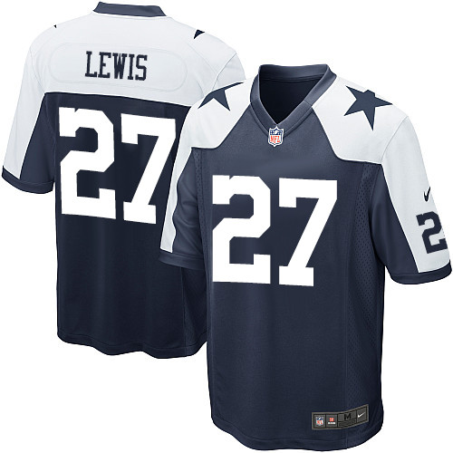 Nike Cowboys #27 Jourdan Lewis Game Navy Blue Men's Throwback Alternate NFL Jersey