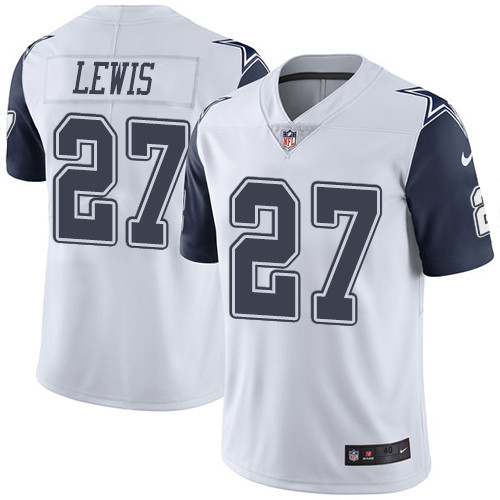 Nike Cowboys #27 Jourdan Lewis Elite White Men's Rush Vapor Untouchable NFL Jersey