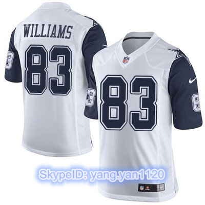 Nike Cowboys #83 Terrance Williams White Men's Stitched NFL Limited Rush Jersey