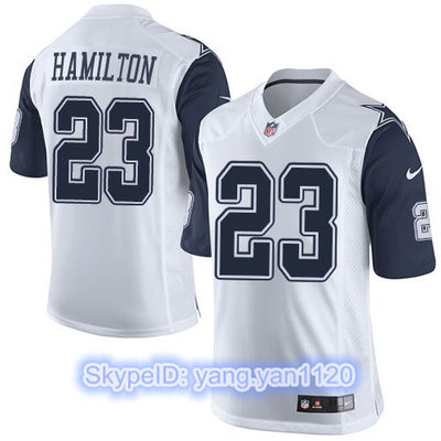Nike Cowboys #23 Jakar Hamilton White Men's Stitched NFL Limited Rush Jersey