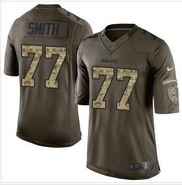 Nike Dallas Cowboys #77 Tyron Smith Green Men's Stitched NFL Limited Jersey