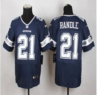 New Dallas Cowboys #21 Joseph Randle Navy Blue Team Color Men's Stitched NFL Elite jersey