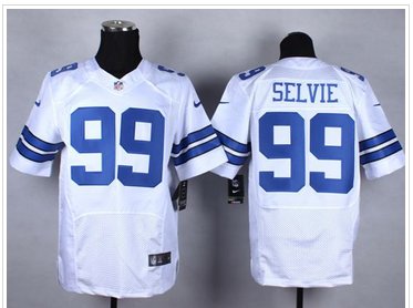 New Dallas Cowboys #99 George Selvie White NFL Elite Jersey