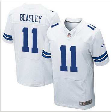 New Dallas Cowboys #11 Cole Beasley White NFL Elite Jersey
