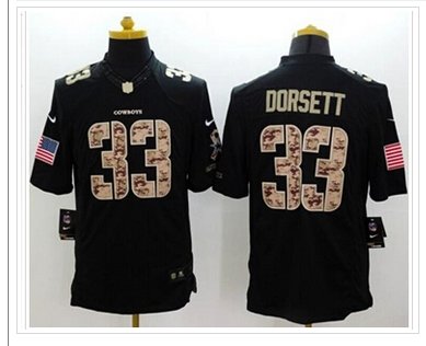 NEW Dallas Cowboys #33 Tony Dorsett Black Salute To Service Jersey NEW Dallas Cowboys #33 Tony Dorsett Black Salute To Service Jersey