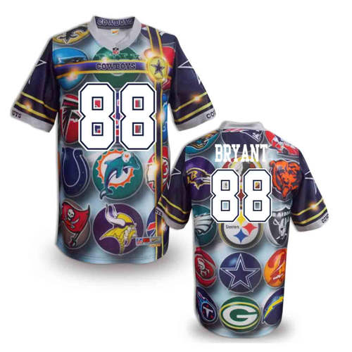 New Dallas Cowboys 88 Dez Bryant Team Color NFL Elite Fanatical Version Jerseys