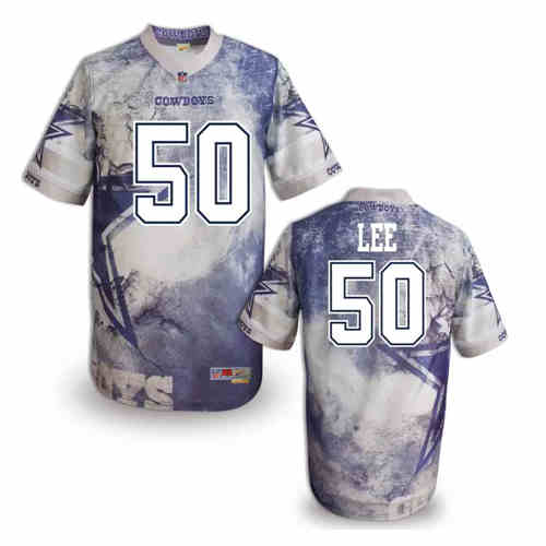 New Dallas Cowboys 50 Sean Lee Color NFL Elite Fanatical Version Jersey