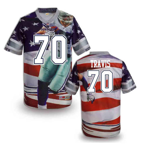 New Dallas Cowboys #70 Zack Martin Team Color Elite Fanatical Version Jerseys