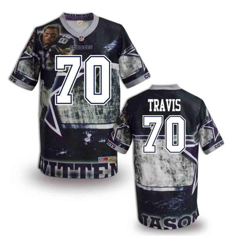 New Dallas Cowboys #70 Zack Martin Team Color Elite Fanatical Version Jersey