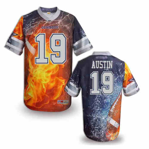 New Dallas Cowboys #19 Miles Austin Color NFL Elite Fanatical Version Jersey