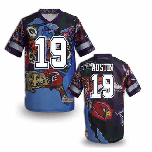 New Dallas Cowboys 19# Miles Austin Color NFL Elite Fanatical Version Jerseys