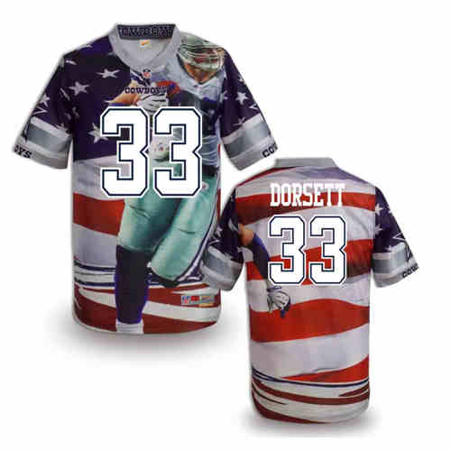 New Dallas Cowboys 33# Tony Dorsett Color NFL Elite Fanatical Version Jersey