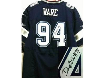 NEW Dallas Cowboys #94 DeMarcus Ware dk.blue jerseys(Elite signature) NEW Dallas Cowboys #94 DeMarcus Ware dk.blue jerseys(Elite signature)