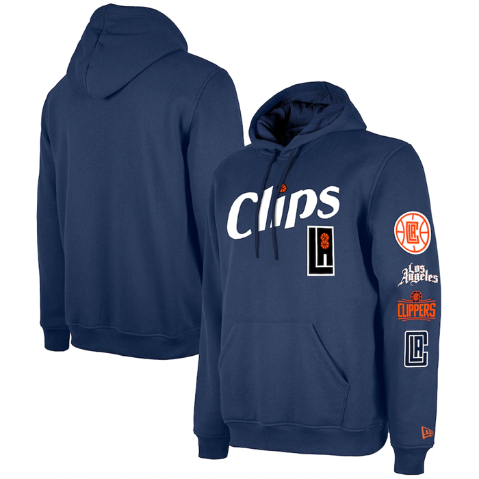 Men's Los Angeles Clippers Navy 2023 24 City Edition Pullover Hoodie