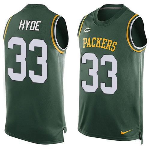 Nike Packers #33 Micah Hyde Green Team Color Men's Stitched NFL Limited Tank Top Jersey Nike Packers #33 Micah Hyde Green Team Color Men's Stitched NFL Limited Tank Top Jersey