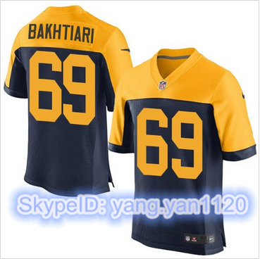 Nike Green Bay Packers #69 David Bakhtiari Navy Blue Alternate Men's Stitched NFL New Elite Jersey Nike Green Bay Packers #69 David Bakhtiari Navy Blue Alternate Men's Stitched NFL New Elite Jersey
