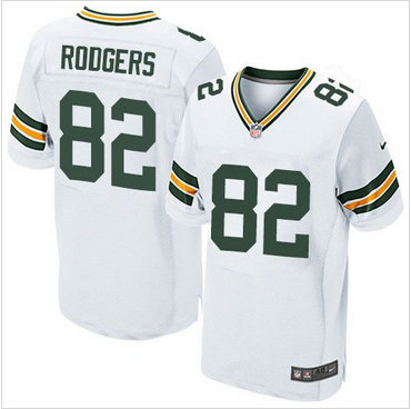 Nike Green Bay Packers #82 Richard Rodgers White Men's Stitched NFL Elite Jersey