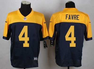 New Green Bay Packers #4 Favre Blue Alternate Men's Stitched NFL New Elite Jersey New Green Bay Packers #4 Favre Blue Alternate Men's Stitched NFL New Elite Jersey