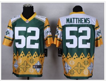 NEW Green Bay Packers #52 Clay Matthews Green NFL Elite Noble Fashion Jersey