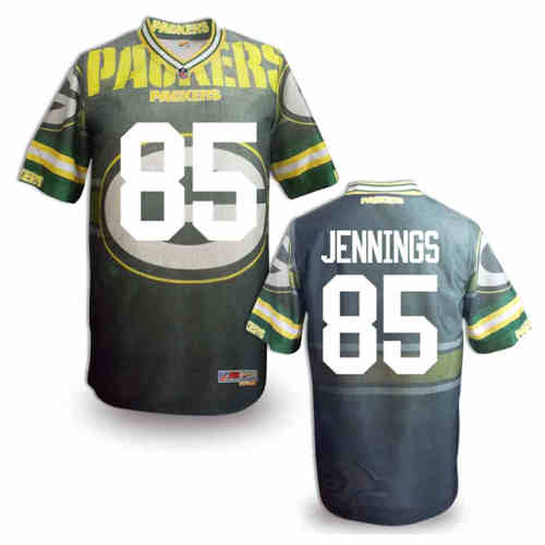 New Green Bay Packers 85 Greg Jennings Team Color NFL Elite Fanatical Version Jersey