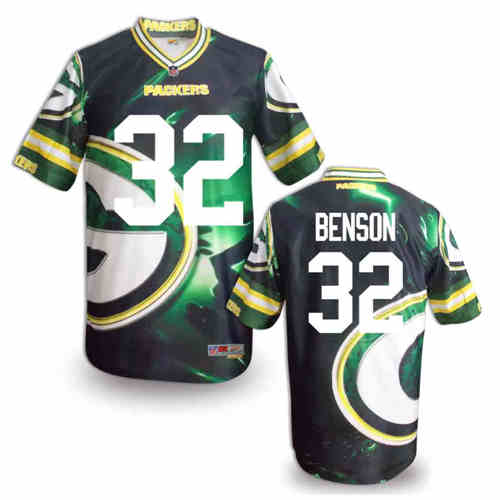 New Green Bay Packers 32 Benson Team Color NFL Elite Fanatical Version Jerseys
